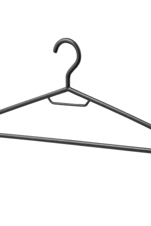 Prix Réduit Lot de 5 cintres en plastique noir